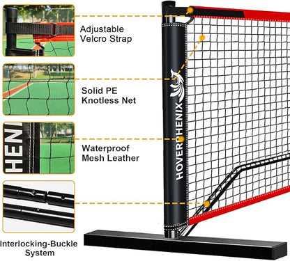 Pickleball Net for Driveway, Portable Pickleball Net System with Regualtion Size 22FT Pickle Ball