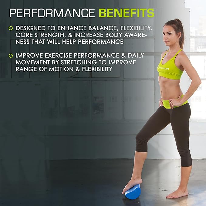ProsourceFit Flex Foam Rollers for Muscle Massage, Physical Therapy, Core & Balance Exercises