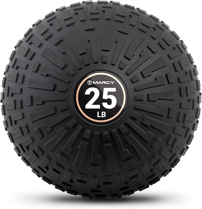 Marcy Slam Ball, 10–50 lbs Dead Weight, Non-Bounce, Sand-Filled Medicine Ball with Durable PVC