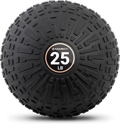 Marcy Slam Ball, 10–50 lbs Dead Weight, Non-Bounce, Sand-Filled Medicine Ball with Durable PVC