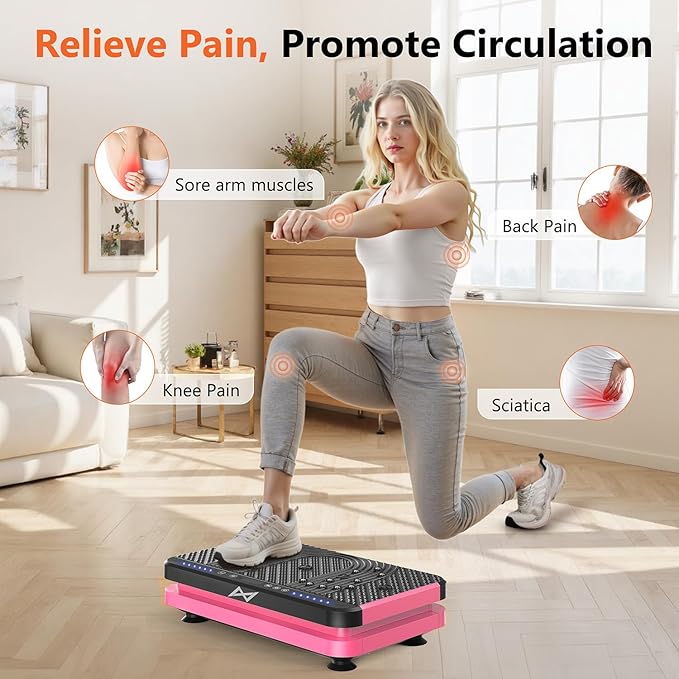 AXV Vibration Plate Fitness Platform Exercise Machine Vibrating Shaking Full Body Shaker Workout