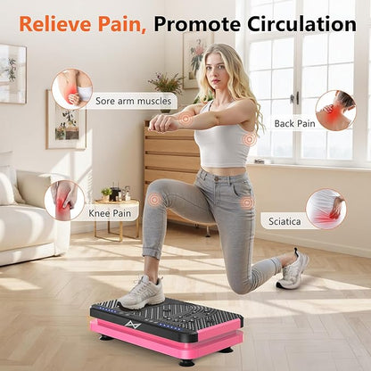 AXV Vibration Plate Fitness Platform Exercise Machine Vibrating Shaking Full Body Shaker Workout