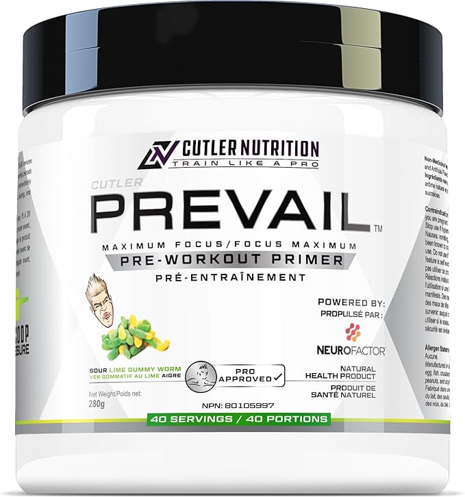 Prevail Pre Workout Powder with Nootropics: Pre Workout for Men and Women, Cutting Edge Energy and