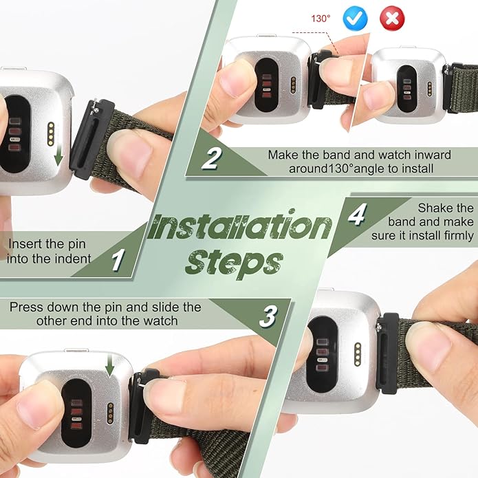 Tiptops 3 Pack Bands Compatible with Fitbit Versa 2/Fitbit Versa/Versa Lite/Versa SE for Women Men