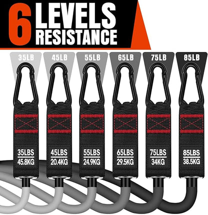 Heavy Resistance Bands for Working Out, 300LBS Exercise Bands with Handles, Workout Bands for Men