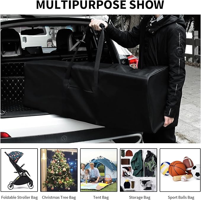 Urbanstand 46 Inch Travel Duffle Bag Extra Large Sport Equipment Duffel Bags with 2-way Lockable