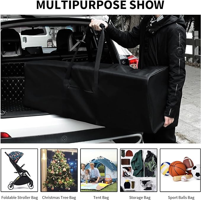 Urbanstand 46 Inch Travel Duffle Bag Extra Large Sport Equipment Duffel Bags with 2-way Lockable