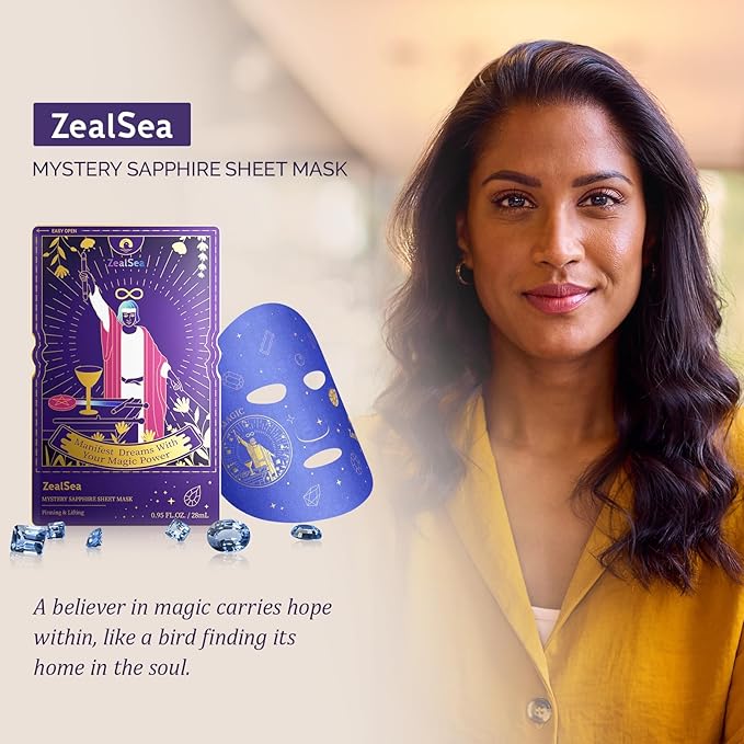 ZealSea Collagen Face Mask Skincare for Anti Aging, Hydrating Face Masks, Oat Peptide Face Mask for