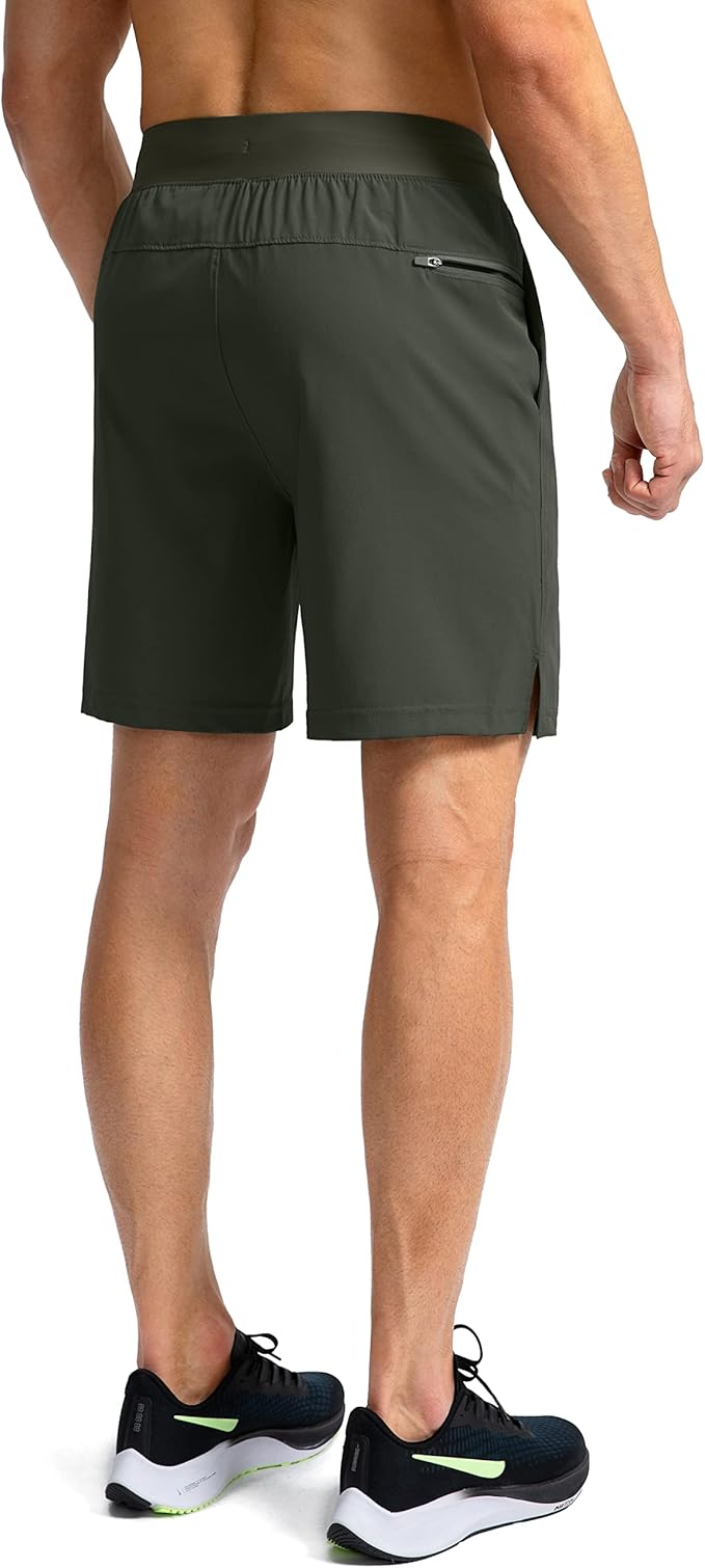 Men's Running Shorts with Zipper Pockets 9 Inch/ 7 Inch / 5 Inch Lightweight Quick Dry Gym Workout
