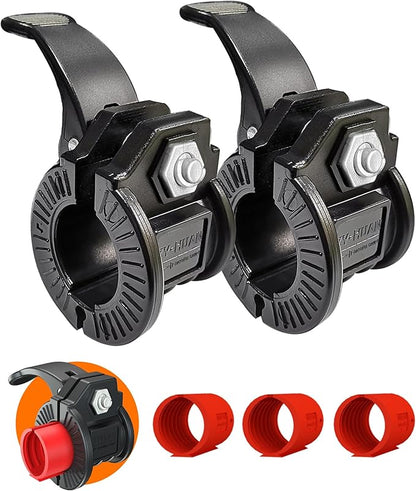 Barbell Clips 1 Inch Quick Release Weight Clamps 0.9-1.18inch Multi-Size Adjustable Olympic Clamps