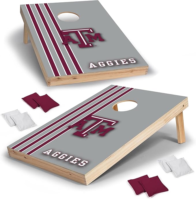 2' x 3' Solid Wood Cornhole Set with Direct Print HD Team Graphics – Great Gift for Any NCAA Fan!
