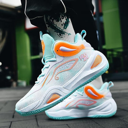 High Upper Basketball Shoes for Men Women Sneakers Fashion Breathable Sports Shoes Anti Slip