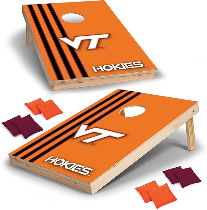 2' x 3' Solid Wood Cornhole Set with Direct Print HD Team Graphics – Great Gift for Any NCAA Fan!