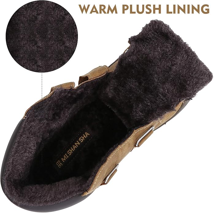 Mishansha Kids Hiking Boots Toddler Girls Boys Hiking Shoes Water-Resistant Anti-Collision Non-Slip