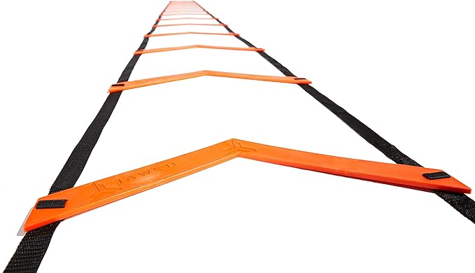 JAWKU Speed and Agility Ladder, Extra Long 21-Foot with 15-Rungs to Improve Balance, Acceleration