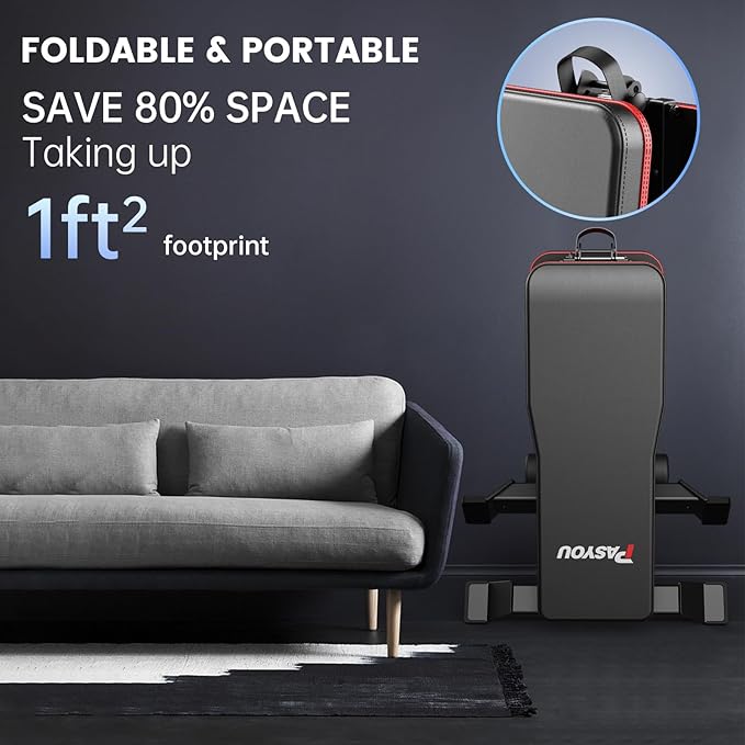 PASYOU Adjustable Weight Bench Full Body Workout Multi-Purpose Foldable Incline Decline Exercise