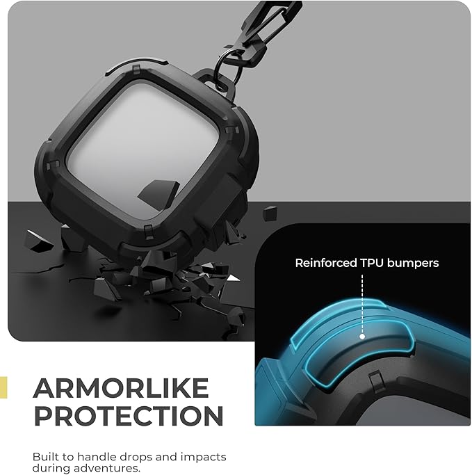 Dexnor for SHOKZ OpenFit Air Case with Drop-Proof Lock, Shockproof Rugged Bumper Cases Protective
