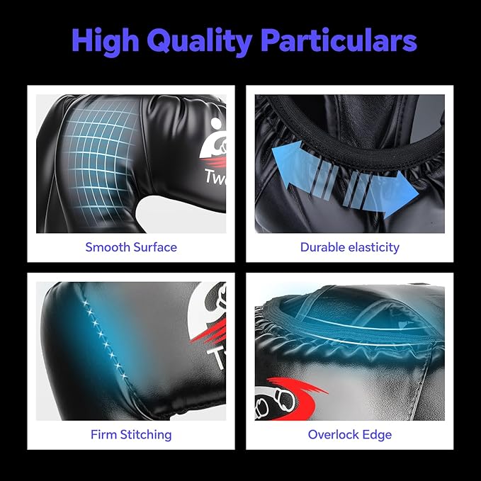 Boxing Headgear 1 or 2 Pack, One Size Fits All Ages MMA Headgear, Closed Type Boxing Helmet
