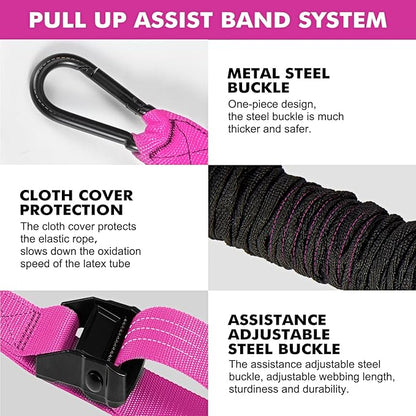 HPYGN Pull Up Assistance Bands, Heavy Duty Resistance Band for Pull Up Bar, Adjustable Weight/Size