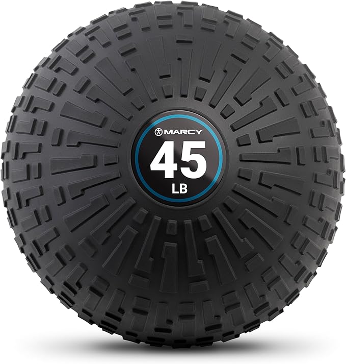 Marcy Slam Ball, 10–50 lbs Dead Weight, Non-Bounce, Sand-Filled Medicine Ball with Durable PVC