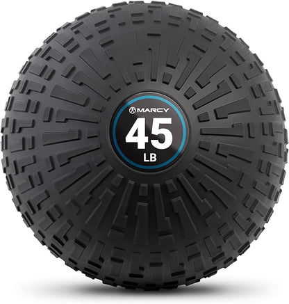 Marcy Slam Ball, 10–50 lbs Dead Weight, Non-Bounce, Sand-Filled Medicine Ball with Durable PVC