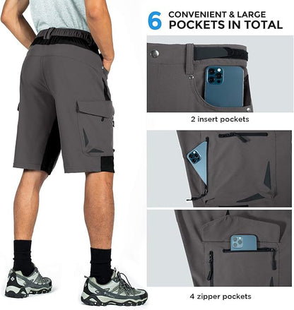 XKTTAC Men's Outdoor Quick Dry Lightweight Stretchy Shorts for Hiking, Tactical, Camping, Travel