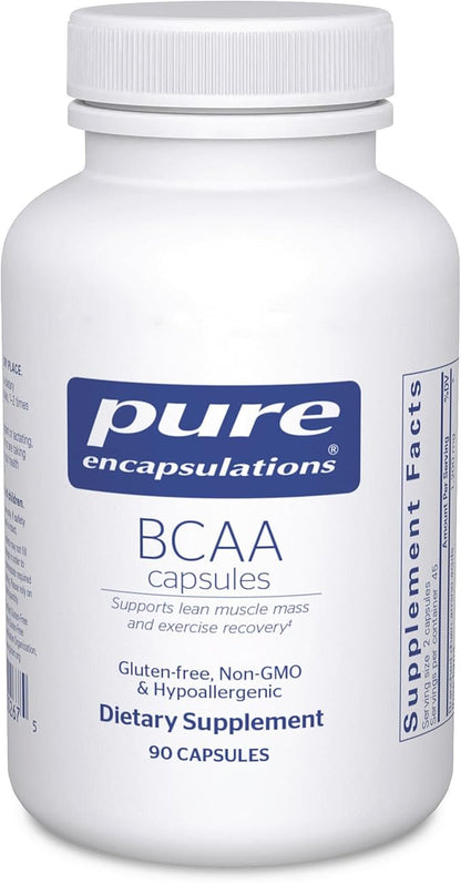 Pure Encapsulations BCAA Capsules | Hypoallergenic Supplement to Support Muscle Function During