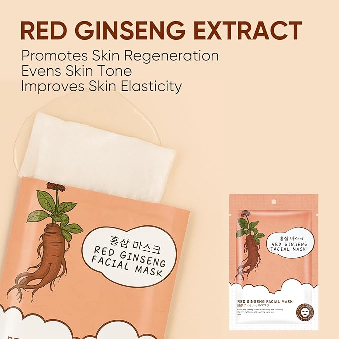 10Pack Sheet Face Masks Skincare for All Skin Types, Moisturizing Hydrating Facial Masks Suitable