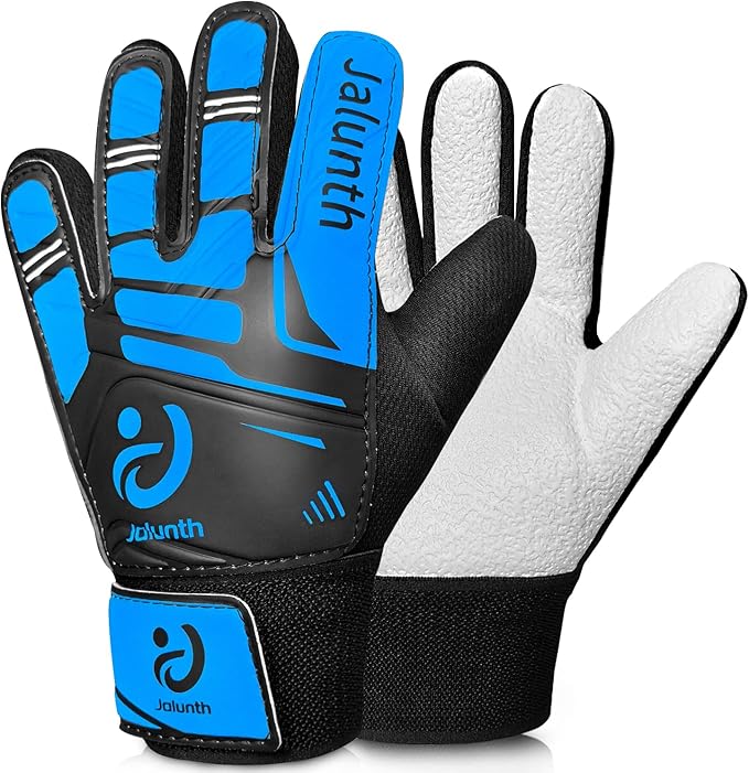 Jalunth Soccer Goalie Gloves Kids Youth Goalkeeper Field Player Gloves Boys Girls Training Grip