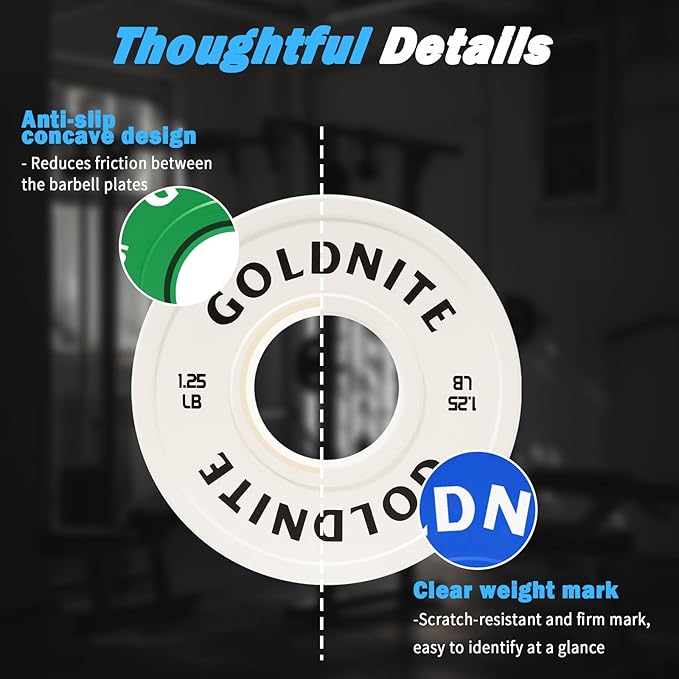 Change Plates Set 1.25LB 2.5LB 5LB Set Fractional Weight Plate Olympic Bumper Plates for Cross
