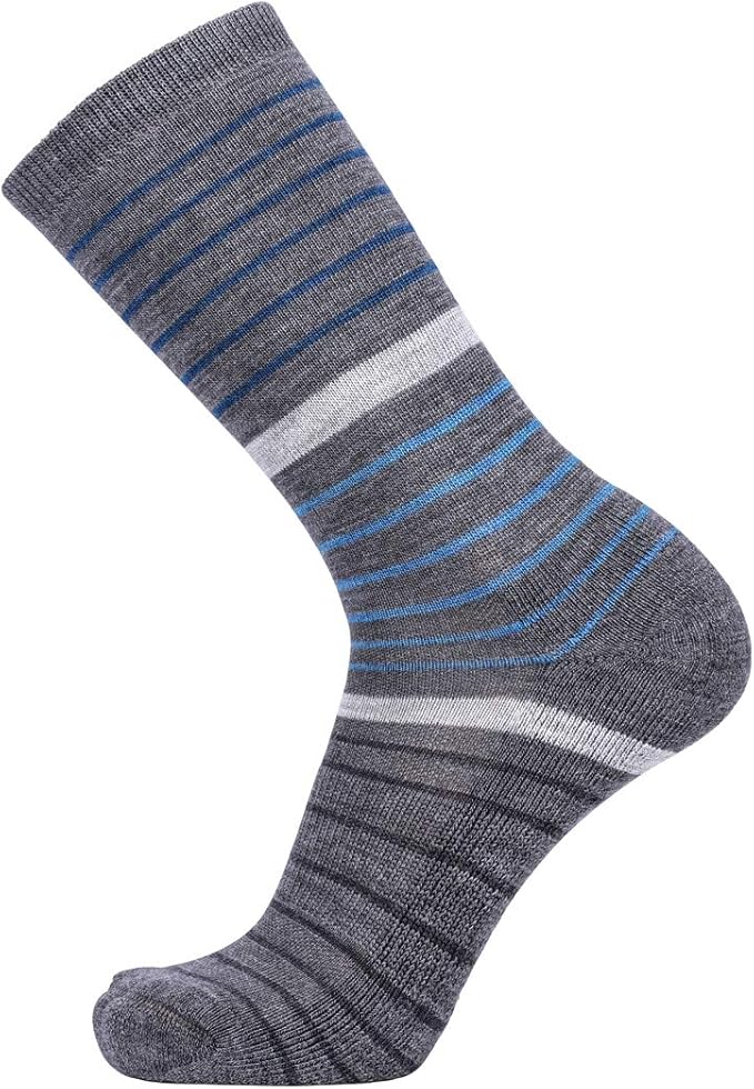 EnerWear 4 Pack Women's Merino Wool Outdoor Hiking Trail Crew Sock