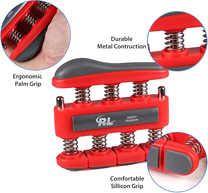 Finger Strengthener Grip, Finger Exerciser & Hand Strengthener, Workout Equipment for Musician