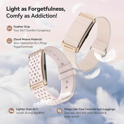 Smart Bracelet with Blood Oxygen/Blood Pressure Monitor, 60-Day Battery Health Fitness Tracker with