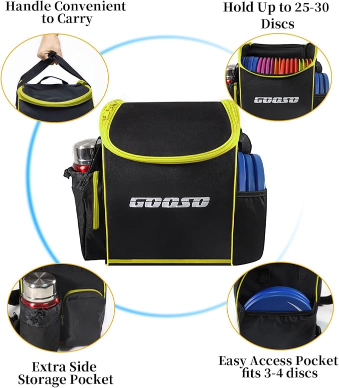 Disc Golf Set with Bag - 12 PCS Flying Disc Golf Discs for Beginner with Putter, Midrange, Driver |