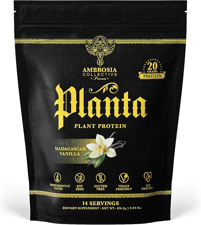 Ambrosia Planta - Premium Plant-Based Protein | Vegan & Keto Friendly | Gourmet Flavors with No