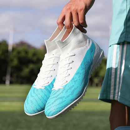 Soccer Cleats for Mens Womens Football Shoes Turf Soccer Shoes Indoor/Outdoor High-top Football