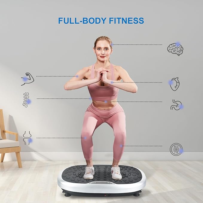 EILISON FitMaxx 3D XL Vibration Plate Exercise Machine - Whole Body Workout Vibration Platform