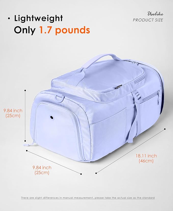 Gym Bag for Women Workout Gym Backpack with Shoe Compartment Sports Duffel Bag Multiple Pockets 30L