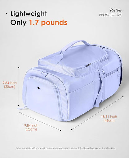 Gym Bag for Women Workout Gym Backpack with Shoe Compartment Sports Duffel Bag Multiple Pockets 30L