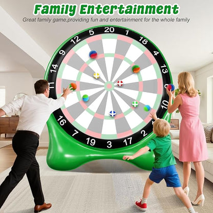 Inflatable Soccer Dart Board, Giant Kick Darts,Indoor Outdoor Lawn Yard Games for Kids Adults