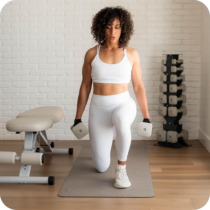 SafeGrip Dumbbells, Anti-Slip, Anti-Roll, Thick Handles, Free Weights, Square Dumbbells for Secure