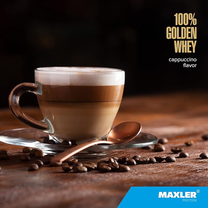 Maxler 100% Golden Whey Protein - 23g of Protein per Serving - Premium Whey Protein Powder for Pre