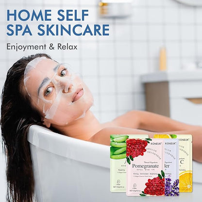 126 Pack Sheet Face Masks Skincare, Bulk Facial Mask Gifts Set for Women Skin Care, Hydrating Face