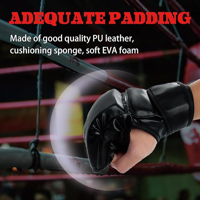 2 Pairs Boxing Gloves Kickboxing Gloves for Men Women Beginner Professional Shockproof Leather
