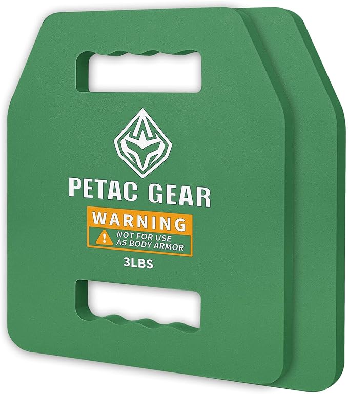 PETAC GEAR Tactical Weights Plates For Weighted Vest For Men Workout,5/10/15/20 LBS Weight Strength