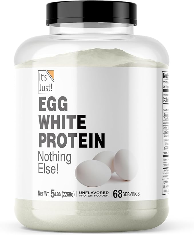 It's Just! - Egg White Protein Powder, Made in USA from Cage-Free Eggs, Dried Egg Whites