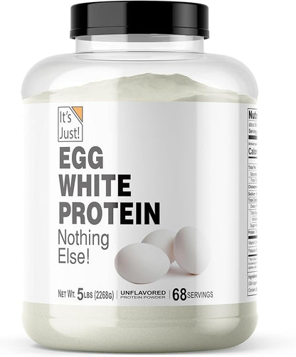 It's Just! - Egg White Protein Powder, Made in USA from Cage-Free Eggs, Dried Egg Whites
