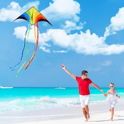 Xida Kites for Kids Ages 4-8, Large Kite for Adults, Easy to Fly Beach Kites with Handle and