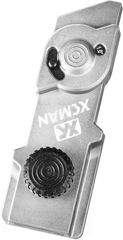 XCMAN SKi Snowboard Multi-Angle Base Edge Tuner, Edge Tuner Sharpener(0.5-1.5 Degrees), Aluminum