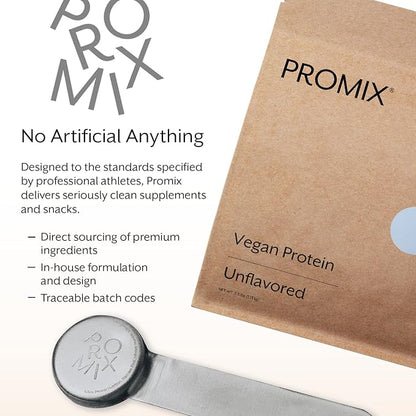 ProMix Nutrition Plant-Based Vegan Protein Powder, Unflavored - Pea Protein & Vitamin B-12 - ­Post